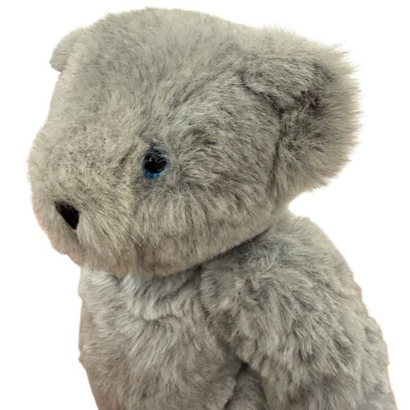 Vermont Teddy Bear Company Jointed Gray 16" with Blue Signature Eyes Gray Suit - Picture 6 of 16